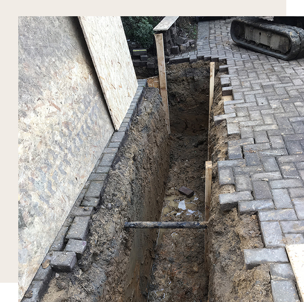 sanitary installation channel